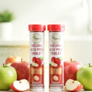 Kéura ACV Pro Effervescent Tablets (Apple Cider Vinegar Drink) Weight Loss, Detox & Digestion Support | Buy 1 Get 1 FREE | 15 Tablets