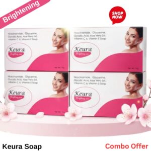 Keura Brightening Soap with Aloe Vera, Vitamin C, Niacinamide & Glycolic Acid