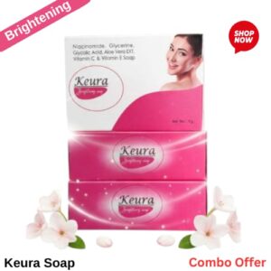 Keura Brightening Soap with Aloe Vera, Vitamin C, Niacinamide